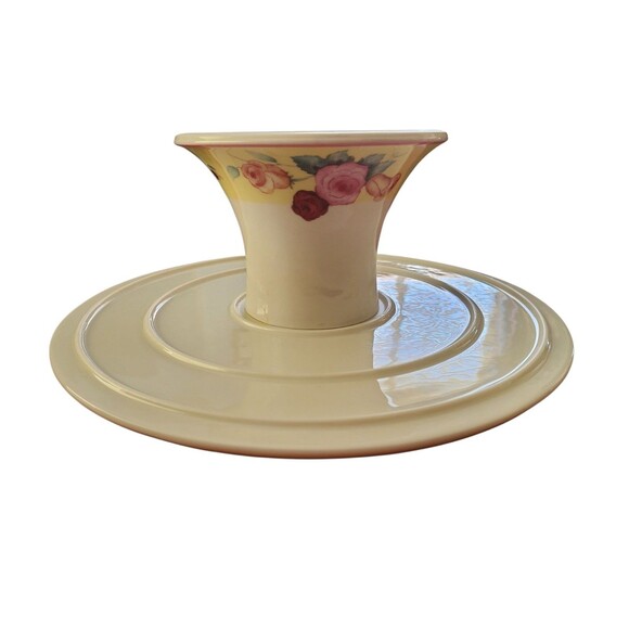 Royal Limited Chintz Roses Porcelain Pedestal Cake Stand Vintage Shabby Chic - Picture 7 of 8